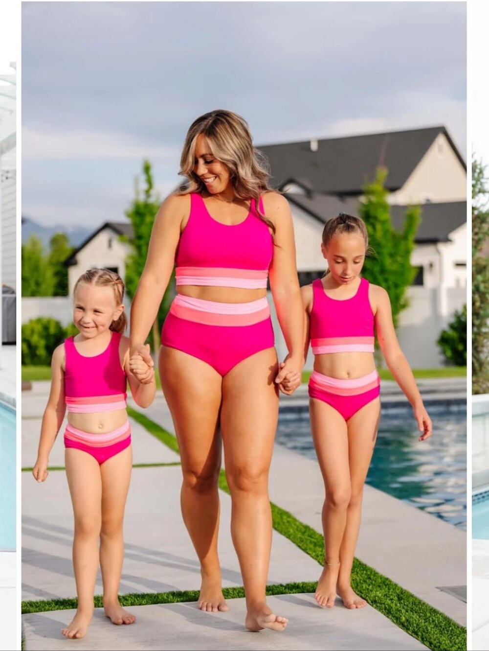 KIAVA Mommy And Me Matching Magenta Pink